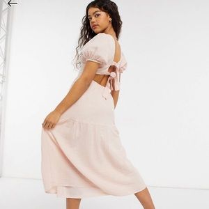 ASOS vero moda smock dress with double tie back